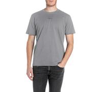Replay Herren T-Shirt Kurzarm Basic, Grau (Lead Grey), XS