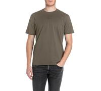 T-Shirt REPLAY, Damen, Gr. S, grün (mud grün), Jersey, Obermaterial: 100% Baumwolle, regular fit normal, Rundhals, Shirts T-Shirt (30697402-S)