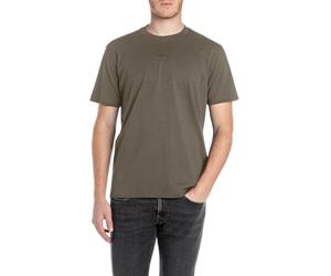 Replay Herren T-Shirt Kurzarm Basic, Mud Green 759 (Braun), XS