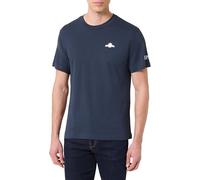 REPLAY Herren T-Shirt Kurzarm mit Logo, Navy. 087 (Blau), L