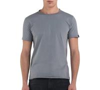 Replay Herren T-Shirt Kurzarm mit Rundhalsausschnitt, Grau (Lead Grey 093), S