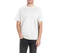 Replay Herren T-Shirt Kurzarm mit Rundhalsausschnitt, Natural White 011 (Weiß), XXL