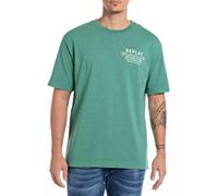 Replay Herren T-Shirt Kurzarm Oversized, Grün (Forest Green 730), L