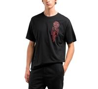 Replay Herren T-Shirt Kurzarm Oversized, Schwarz (Black 098), M
