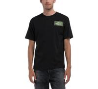 Replay Herren T-Shirt Kurzarm Oversized, Schwarz (Black 098), XS