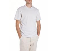 Replay Herren T-Shirt Kurzarm Rundhalsausschnitt, Off White 011 (Weiß), XS