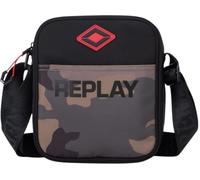 Replay Herren Umhängetasche, Black + Dark Olive + Turkish Coffe X060 (Mehrfarbig), Einheitsgröße