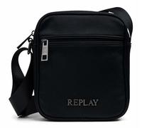 Replay Herren Umhängetasche mit Außenfach, Black 0098 (Schwarz), Einheitsgröße