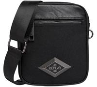 Replay Herren Umhängetasche mit Außentasche, Black 0098 (Schwarz), Einheitsgröße
