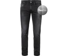 Replay Jeans Herren Slim Fits Baumwoll-Stretch grau, 38/32