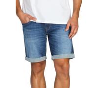 Replay Jeans Shorts Herren Stretch Kurz Slim Fit New Anbass Kurze Hosen Bermuda Shorts Sommer Denim Einfarbig, Farbe:Dark Blue (007), Weite:30W