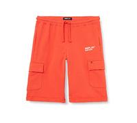Replay Jungen Cargo-Shorts mit Kordelzug, Red 551 (Rot), 14 Jahre