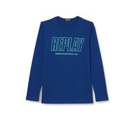 Replay Jungen Langarmshirt Regular Fit, Mariner 792 (Blau), 8 Jahre