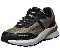 REPLAY Jungen Mädchen Athena JR Sneaker, 006BLACK Gold, 29 EU