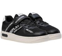 Replay Jungen Sneaker mit Klettverschluss, Black White 008 (Schwarz), 37