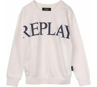 Replay Jungen Sweatshirt mit Logo, Butter 562 (Beige), 8 Jahre