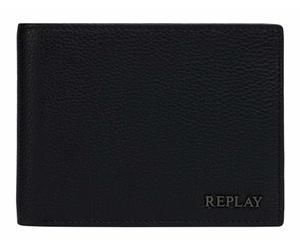 REPLAY Leder Geldbörse Wallet Black schwarz