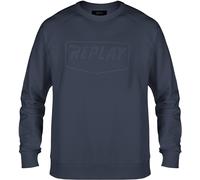 Replay Logo Sweater, blau, Größe M für Männer