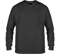 REPLAY LOGO Sweatshirt schwarz M
