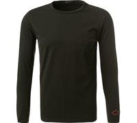 Replay Longsleeve Herren Langarm Rundhals Baumwolle schwarz, XXL