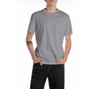T-Shirt mit Label-Detail XXL men Mittelgrau