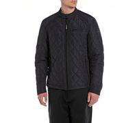 Replay Herren Steppjacke Übergangsjacke ohne Kapuze, Deep Blue 498 (Blau), S