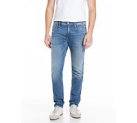 Replay Slim Fit Jeans im 5-Pocket Design Modell 'Anbass' in Jeansblau, Größe 33/32