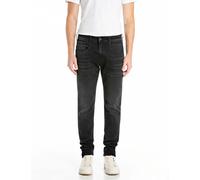 Replay Jeans Herren Slim Fits Baumwoll-Stretch schwarz, 36/32