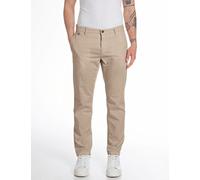 Replay Herren Chino Benni Regular-Fit mit Stretch, Sahara 225-1 (Beige), 33W / 32L