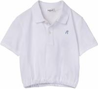 Replay Mädchen Poloshirt Kurzarm Cropped, White 001 (Weiß), 16 Jahre
