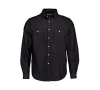 Replay Overshirt Herren Langarm Baumwolle schwarz, L