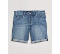 Replay RBJ981 Stretch Denim Shorts Light Blue Blau W32
