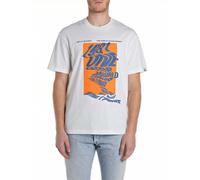 Replay Shirt in Weiß - Größe M | Herren Plussize