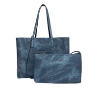 REPLAY Shoulder Bag Blue Denim + Black
