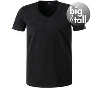 Replay T-Shirt Herren Kurzarm V-Ausschnitt Baumwolle schwarz, 3XL