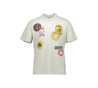 Replay T-Shirt Herren Regular Fit Kurzarm Rundhals Baumwolle grau, XL