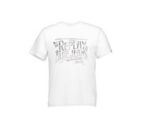 Replay T-Shirt Herren Slim Fit Kurzarm Rundhals Baumwolle weiß, XXL