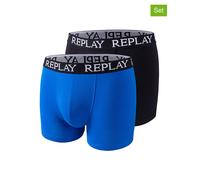 REPLAY Trunk Boxer Herren Boxershorts 2er-Pack 101005-N090 L