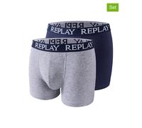 Replay Underwear 2er-Set: Boxershorts in Grau - Größe XXL | Herren Waesche