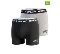 Replay Underwear 2er-Set: Boxershorts in Schwarz - Größe M | Herren Waesche