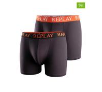 Replay Underwear 2er-Set: Boxershorts in Schwarz - Größe S | Herren Waesche