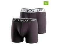 Replay Underwear 2er-Set: Boxershorts in Schwarz - Größe S | Herren Waesche