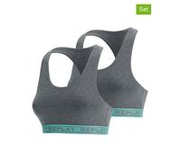 Replay Underwear 2er-Set: Bustiers in Grau - Größe S | Damen Bhs