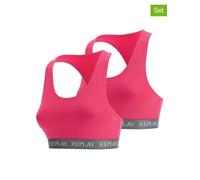 Replay Underwear 2er-Set: Bustiers in Pink - Größe M | Damen Bhs
