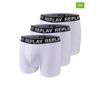 Replay Underwear 3er-Set: Boxershorts in Weiß - Größe XXL | Herren Waesche