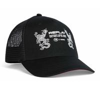 Replay Unisex Cap mit Mesh, Black_ 0098 (Schwarz), Einheitsgröße