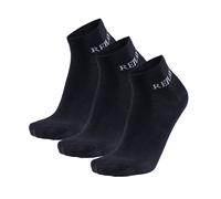 REPLAY Unisex Quarter Socken, 3er Pack - Kurzsocken, Baumwolle, Logo, einfarbig Schwarz 39-42