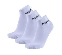 REPLAY Unisex Quarter Socken, 3er Pack - Kurzsocken, Baumwolle, Logo, einfarbig Weiß 39-42