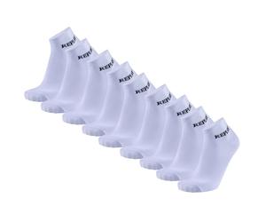 REPLAY Unisex Quarter Socken, 9er Pack - Kurzsocken, Baumwolle, Logo, einfarbig Weiß 35-38