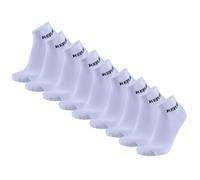 REPLAY Unisex Quarter Socken, 9er Pack - Kurzsocken, Baumwolle, Logo, einfarbig Weiß 39-42